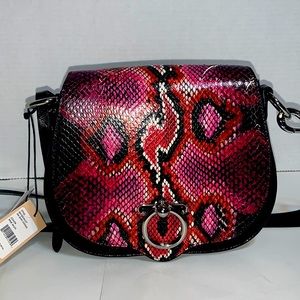 Rebecca Minkoff small jean saddle bag NWT